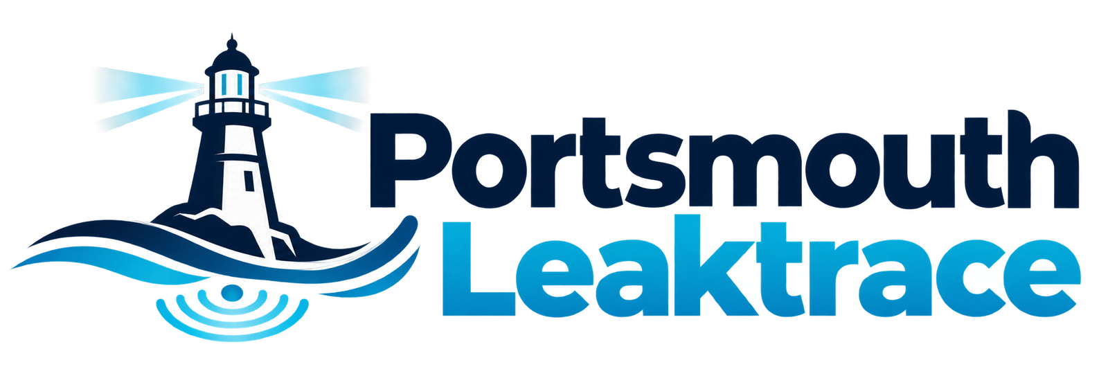 Portsmouth Leaktrace lighthouse logo